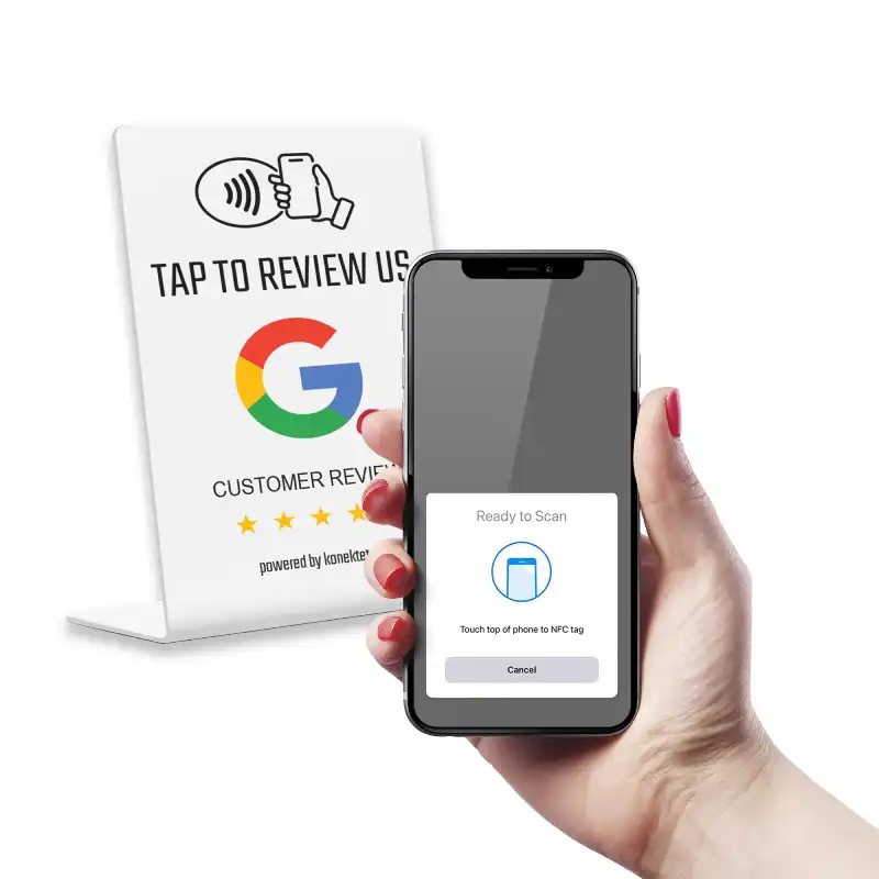soporte NFC para reseñas de Google
